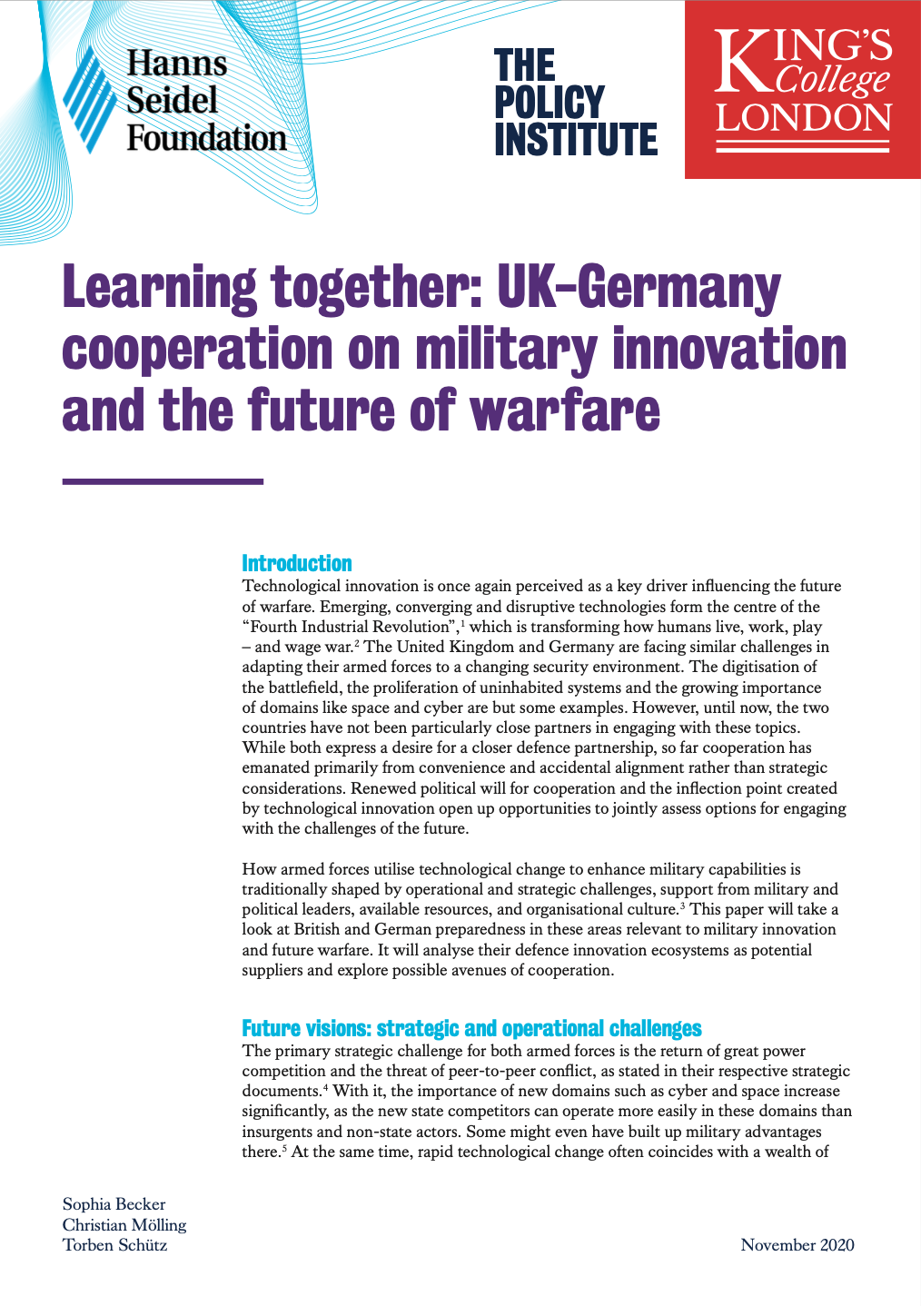 UK-Germany Military Innovation Cover 