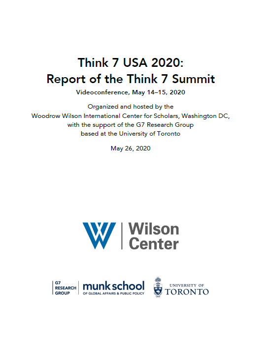 Image of cover of the report Think 7 USA 2020