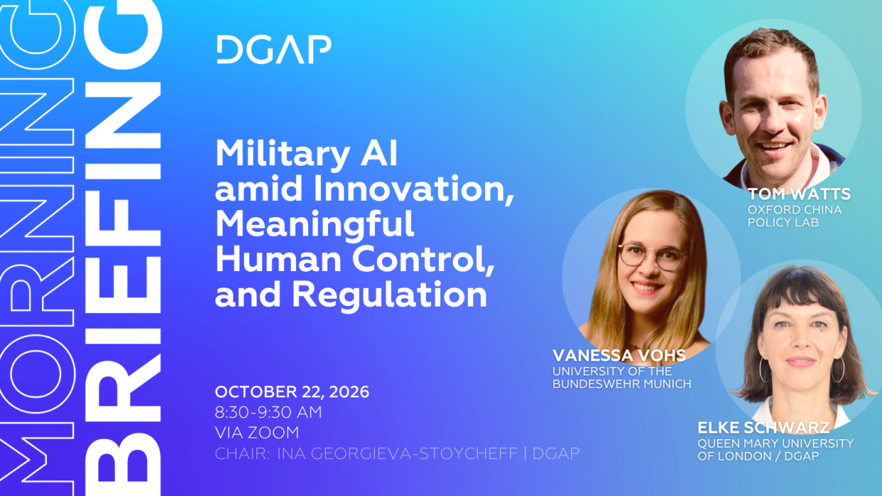 Visual Morning Briefing 22.10.2026