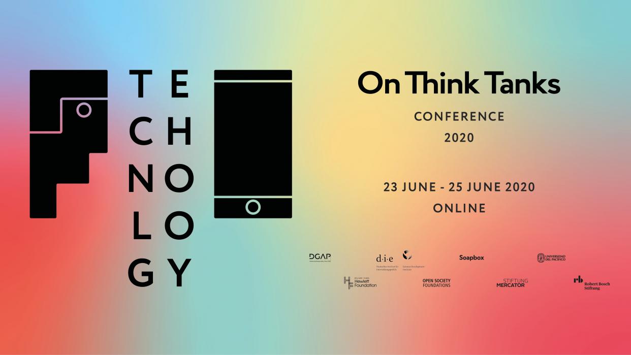 Visual of the On Think Tanks Conference with logo and partners