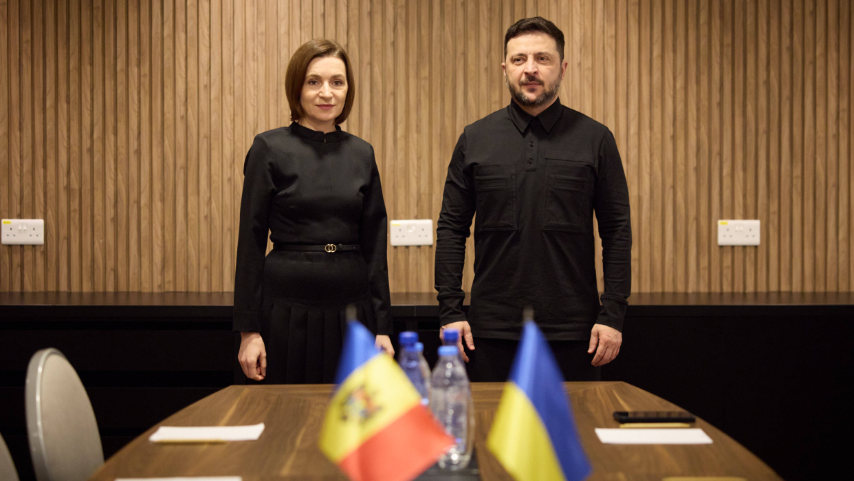 Working Visit of the President of Ukraine to Cyprus Maia Sandu President of Moldova, Volodymyr Zelenskyy President of Ukraine
