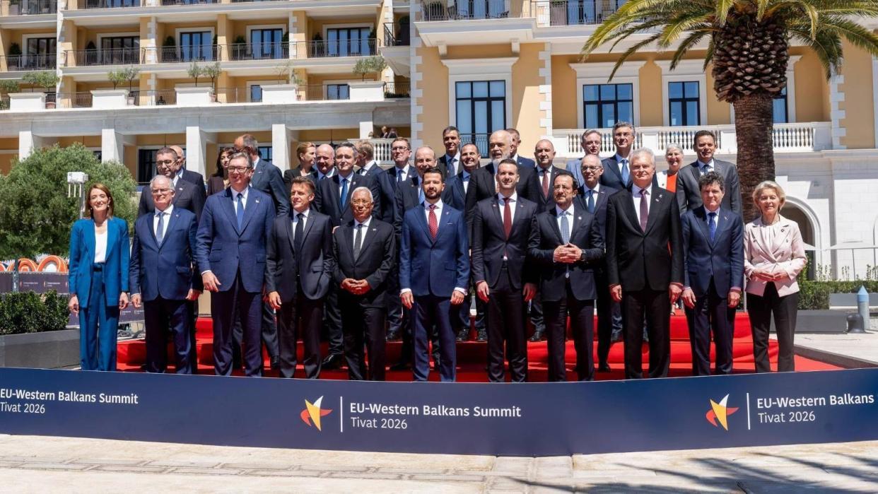 Tivat, Montenegro, 05.06.2026: EU-West Balkan-Summit: Group photo