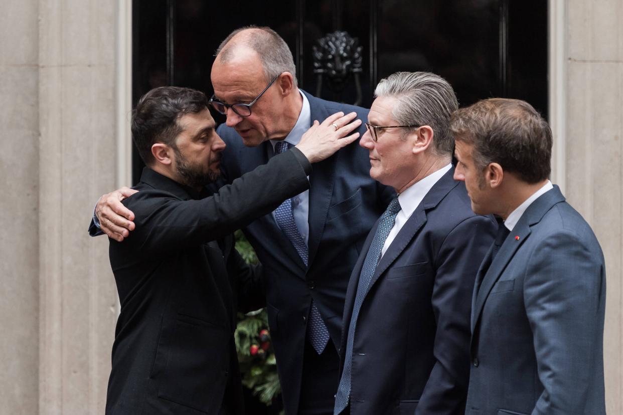 Selenskyj, Starmer, Merz, Macron, Dezember 2025
