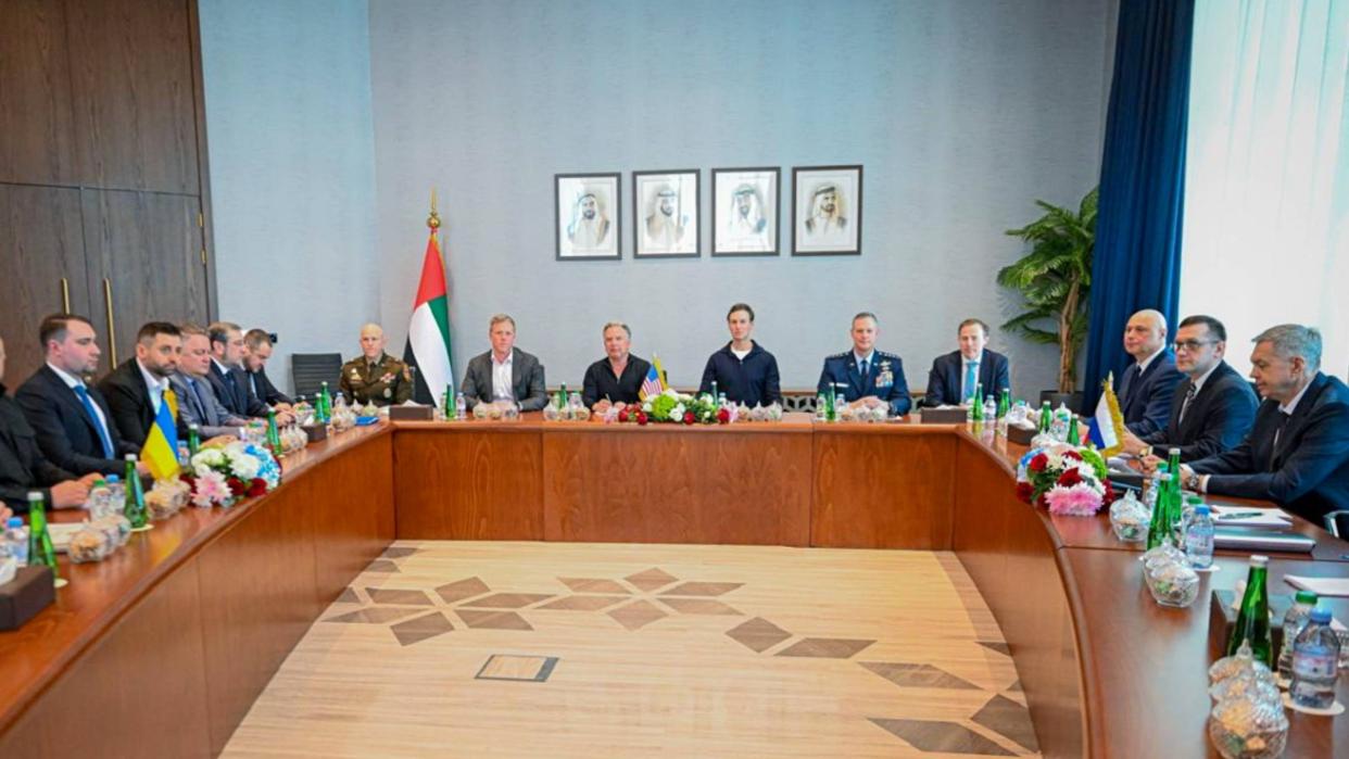 second round of peace talks held by Russia, the US, and Ukraine in Abu Dhabi