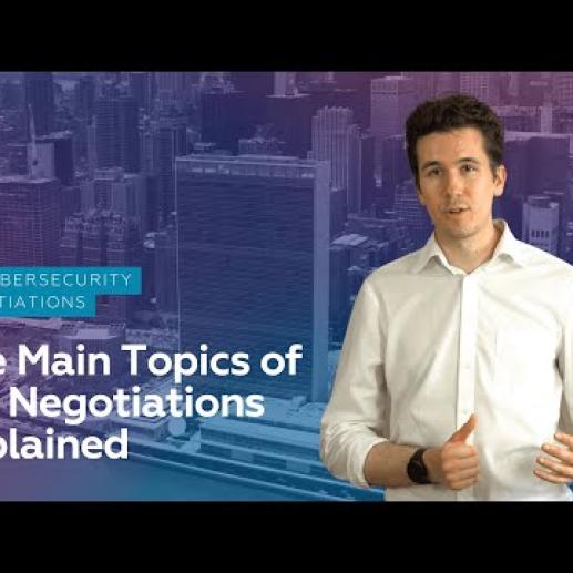 UN Cybersecurity Negotiations: Topics