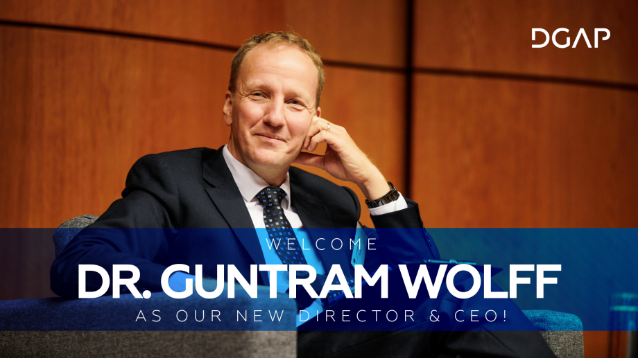 Welcome Guntram Wolff