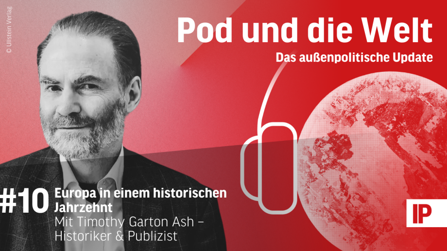 Bild: Cover der Podcast-Episode #10, Porträt von Timothy Garton Ash