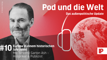 Bild: Cover der Podcast-Episode #10, Porträt von Timothy Garton Ash