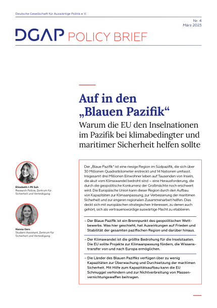 DGAP Policy Brief Nr. 4, 13. März 2023, 10 pp. - COVER