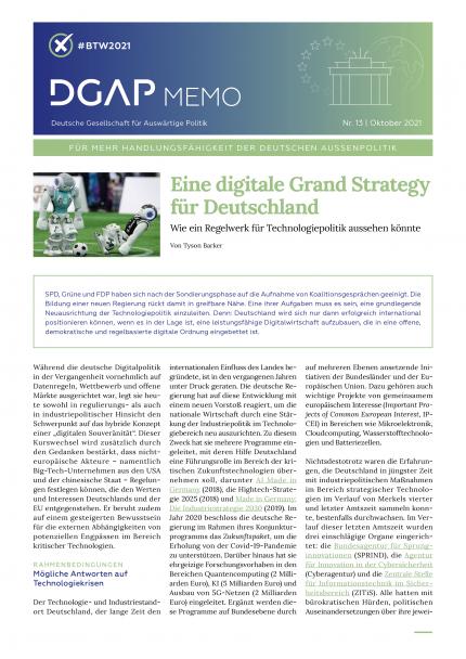 DGAP-MEMO-BTW21_13_DE Cover