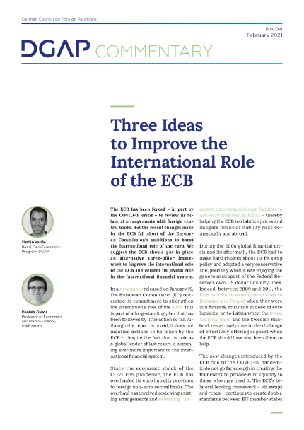 Sceenshot of the cover of the PDF version of DGAP Commentary No. 4
