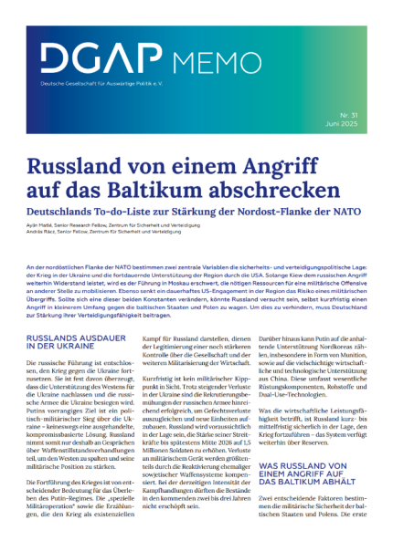 DGAP Memo Nr. 31, Juni 2025, 5 S.