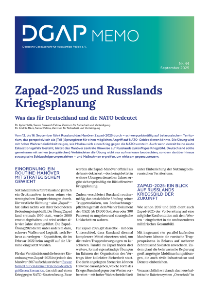 Memo Nr.44, September 2025, 3pp
