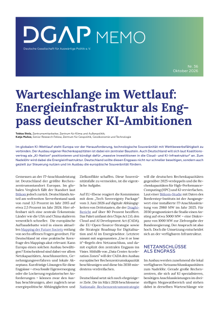 DGAP Memo Nr. 37, 13. Oktober 2026, 3 S.-COVER