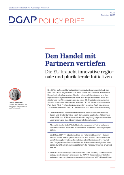 Cover_DGAP Policy Brief Nr. 17, Oktober 2025, 10 S.
