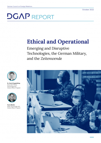 DGAP Report Digital Grand Strategy - Chapter 7: German Military-Cover