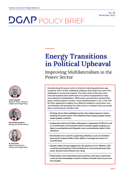 Cover DGAP Policy Brief No. 37