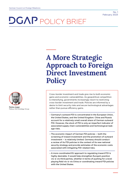 DGAP Policy Brief No. 1, February 07, 2023, 11 pp.-Cover