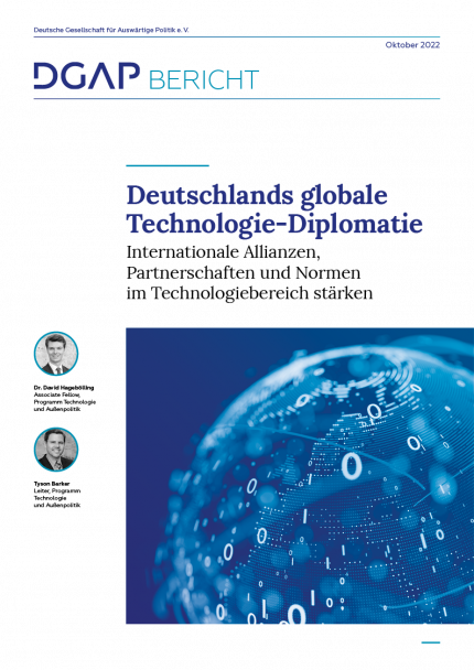 DGAP Report Digital Grand Strategy – Kapitel: Deutschlands globale Technologie-Diplomatie-Cover