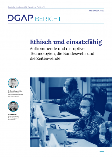 DGAP Report Digital Grand Strategy – Kapitel: Deutschlands globale Technologie-Diplomatie-Cover